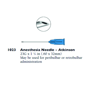 Aguja peribulbar Atkinson 23Gx32mm