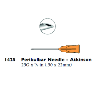 Aguja peribulbar Atkinson 25Gx22mm